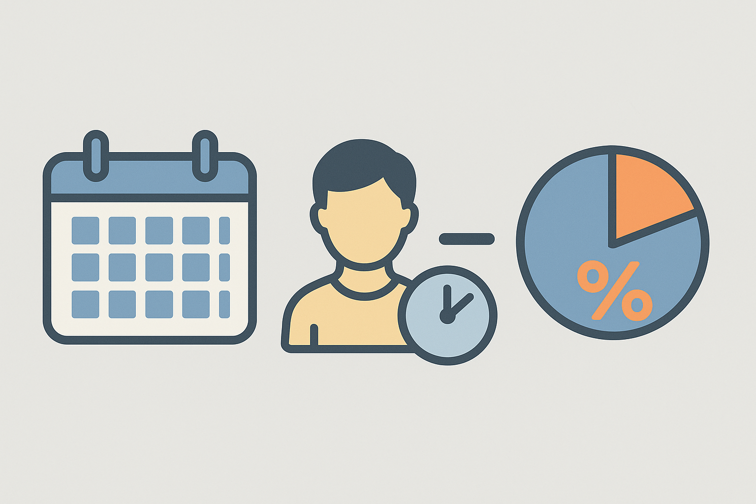 Özürlü ve özürsüz devamsızlık günlerini gösteren devamsızlık hesaplama ve takip görseli