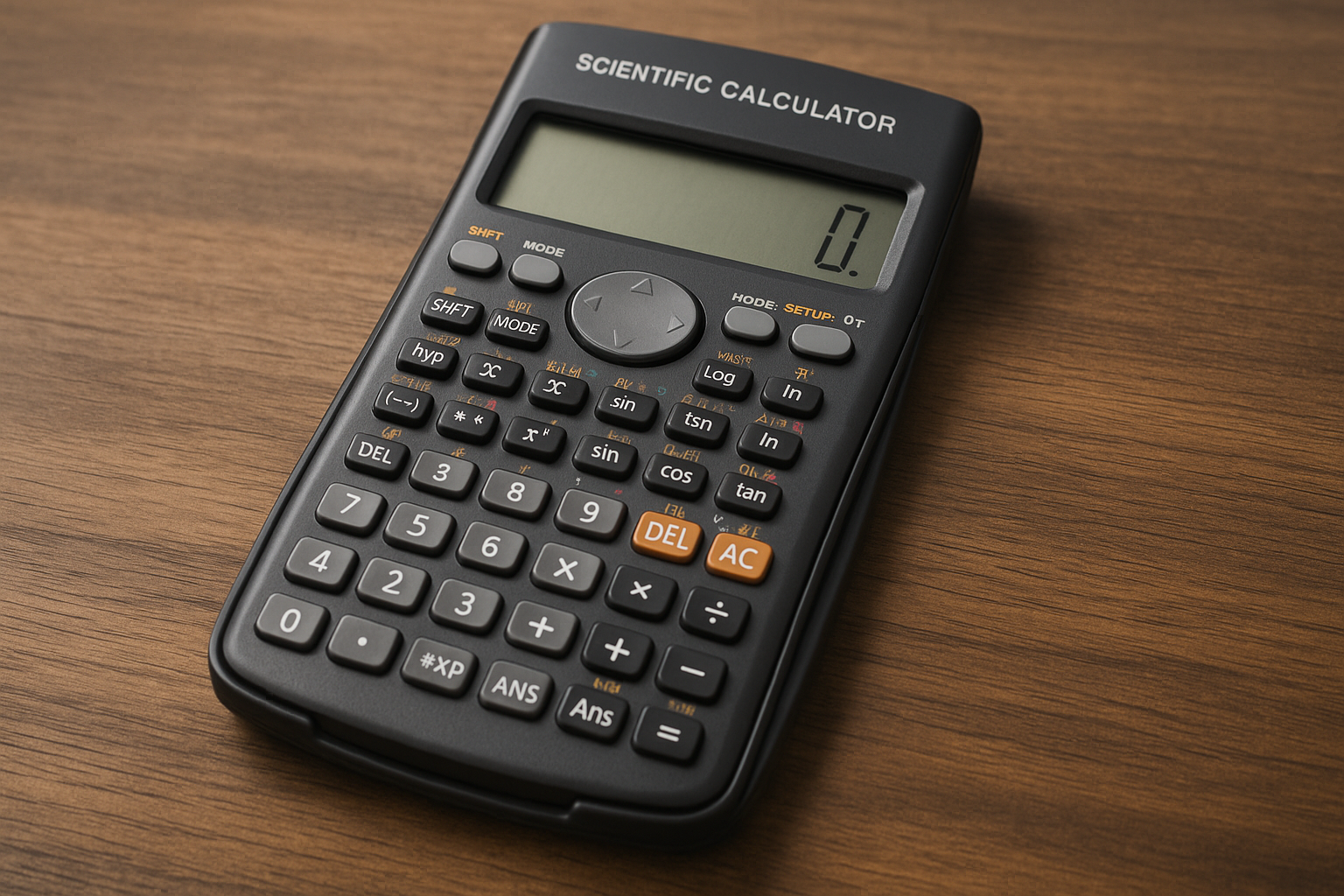 Gelişmiş bilimsel hesap makinesine benzer tuş düzenine sahip çok fonksiyonlu dijital hesap makinesi arayüzü